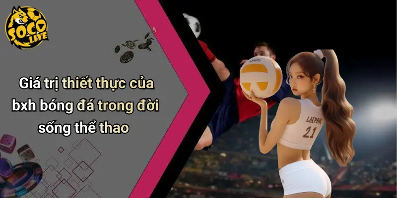 BXH Bóng Đá 1 BXH Bóng Đá