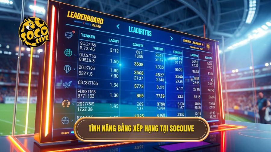 Socolive Bảng Xếp Hạng Bóng Đá 2 2. Tinh nang bang xep hang tai Socolive