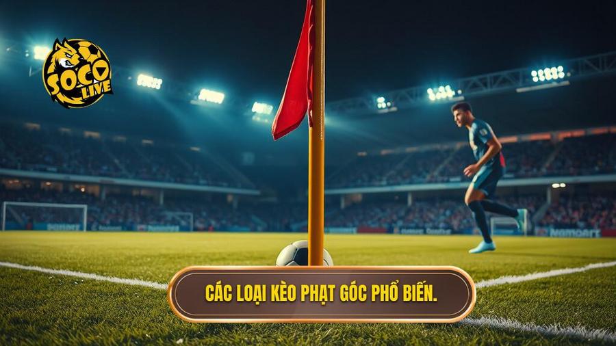 Các loại kèo phạt góc phổ biến hiện nay