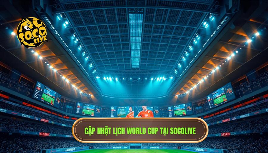 Tại sao nên cập nhật lịch thi đấu World Cup mới nhất tại SOCOLIVE?